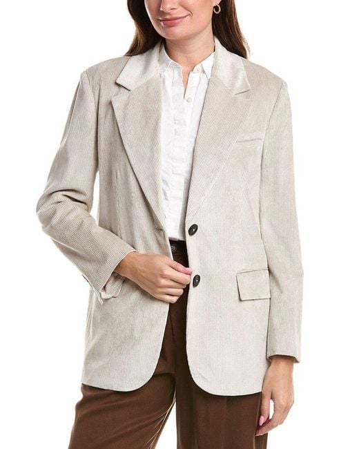 Peserico Natural Corduroy Blazer
