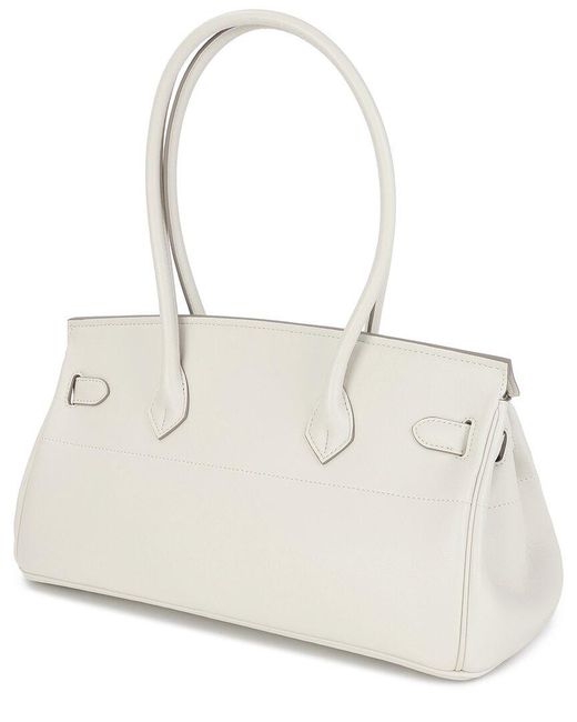 Tiffany & Fred Paris Natural Structured Leather Top-Handle Tote