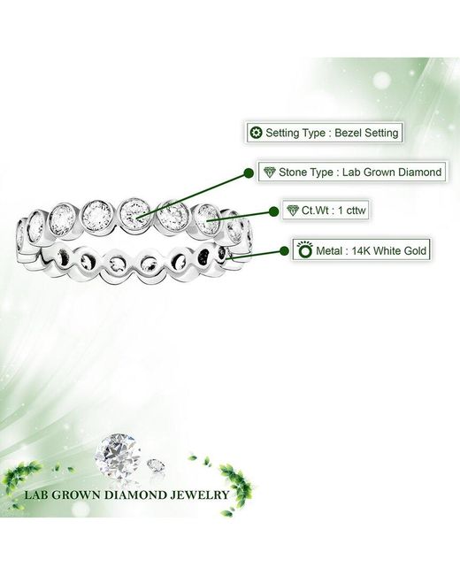 Amairah White 14K 1.00 Ct. Tw. Lab-Grown Diamond Eternity Ring