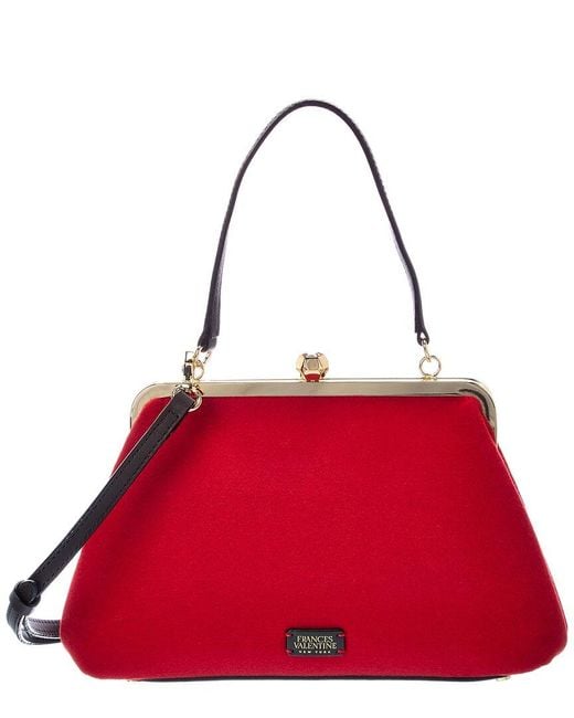 Frances Valentine Red Carrie Shoulder Bag
