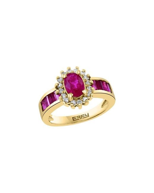 Effy Fine Jewelry Pink 14K 0.70 Ct. Tw. Diamond Ring