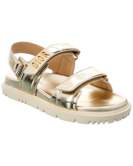 Dior Act Leather Sandal in Metallic | Lyst