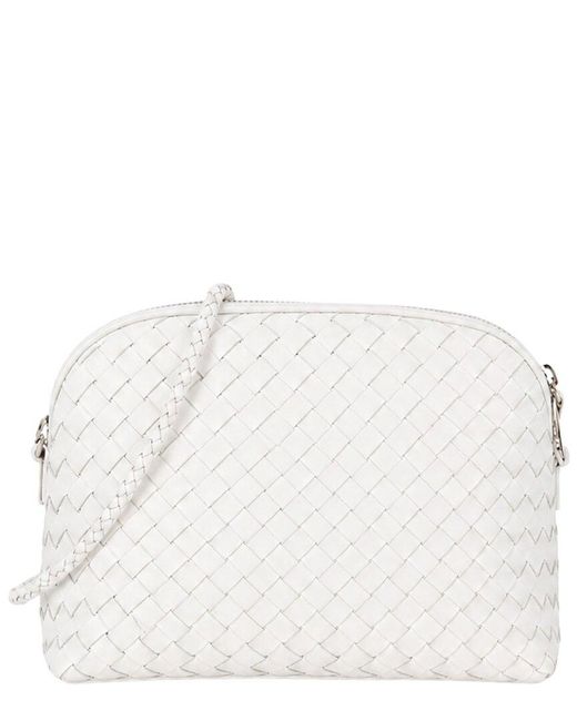 Dragon Diffusion Natural Chunky Fellini Leather & Straw Pochette
