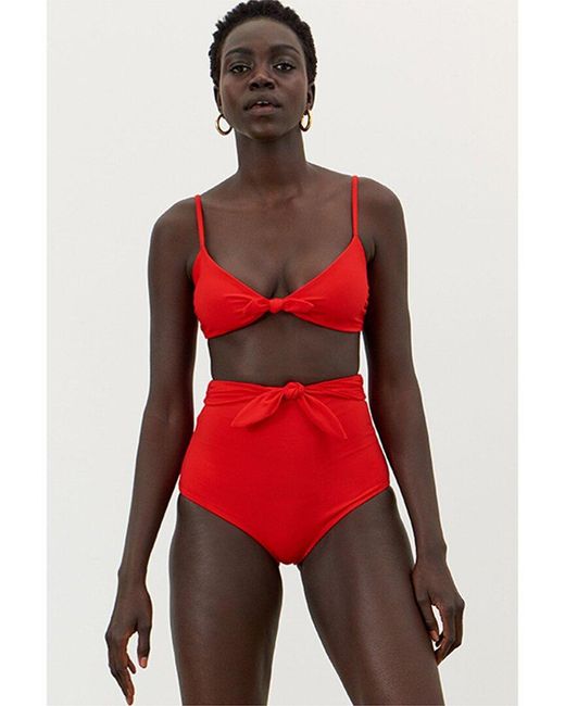 Mara Hoffman Red Jay Bikini