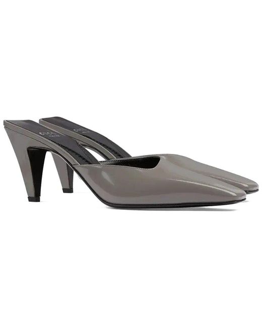 Gucci Gray Patent Mule