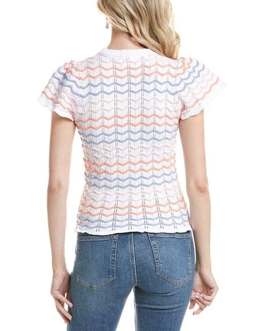Design History White Chevron Sweater