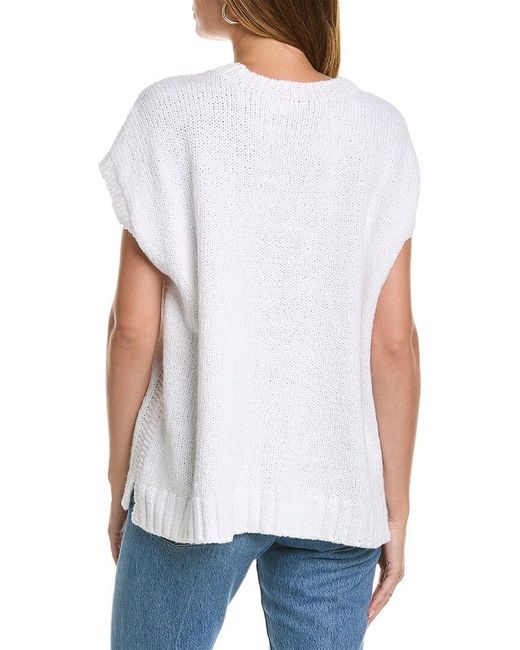 Eileen Fisher White Square Top