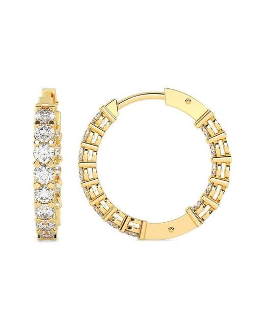 Lab Grown Diamonds Metallic 14K 1.00 Ct. Tw. Lab-Grown Diamond Earrings