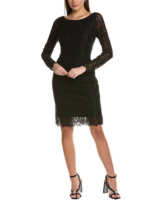 Donna Karan Black Lace Sheath Dress