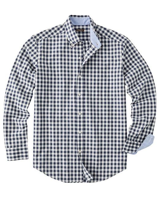 J.McLaughlin Blue Collis Woven Shirt for men