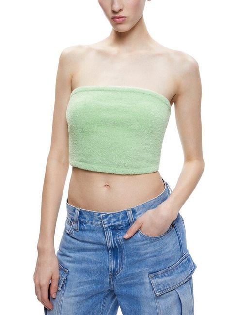 Alice + Olivia Green Alice + Olivia Alison Tube Top