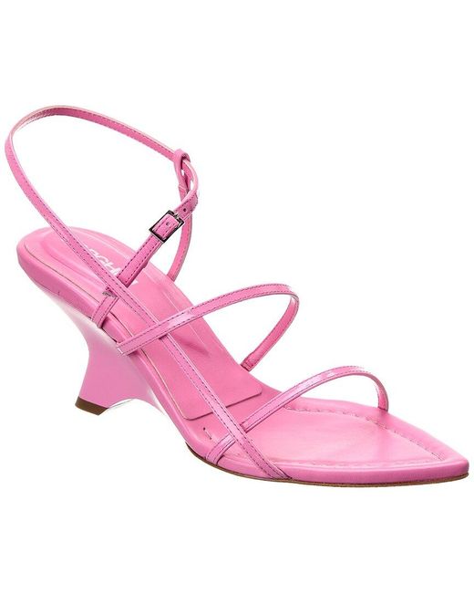 Gia Borghini Pink Gia 26 Patent Slingback Sandal