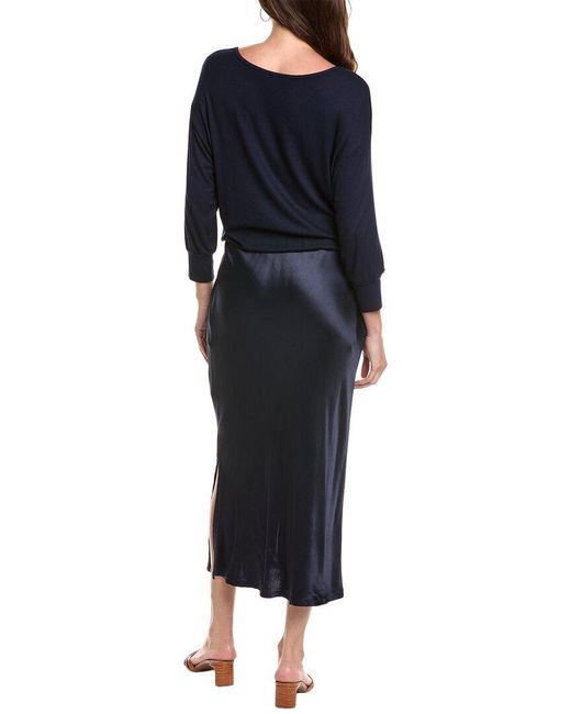 Michael Stars Blue Nadia 2-In-1 Maxi Dress