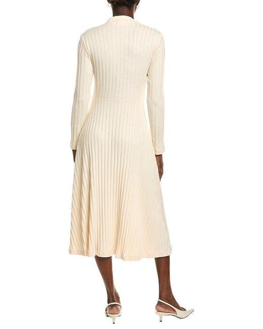 Michael Stars Natural Lenox Mock Neck Midi Dress