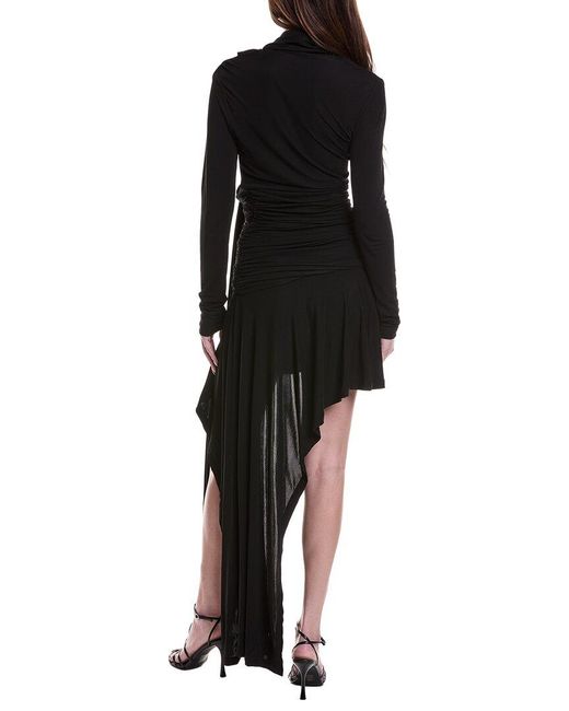 Christopher Esber Black Interlock Jersey Drape Dress