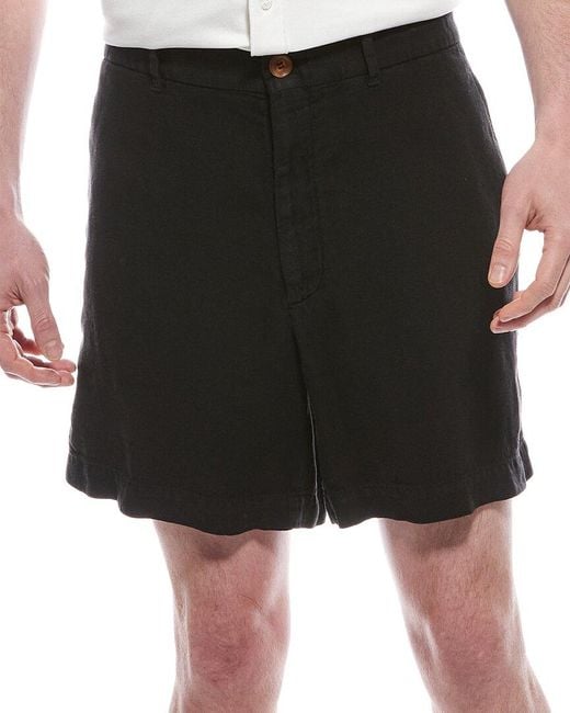 Brunello Cucinelli Black Linen Short for men