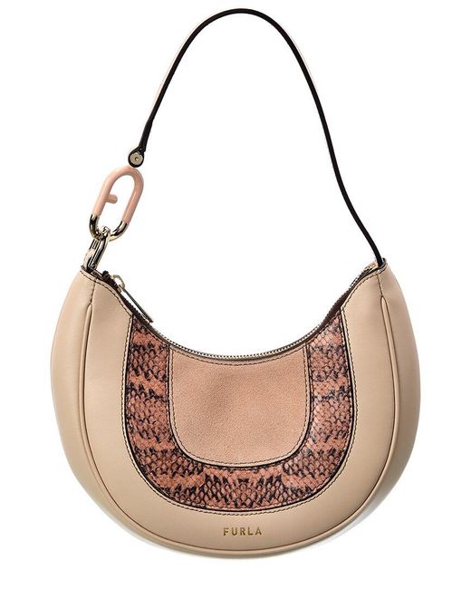 Furla Primavera Small Leather Shoulder Bag in Pink Lyst