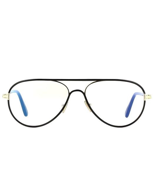 Tom Ford Black 57Mm Light-Blocking Optical Frames for men