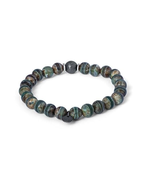 Tateossian Metallic Silver Bracelet for men