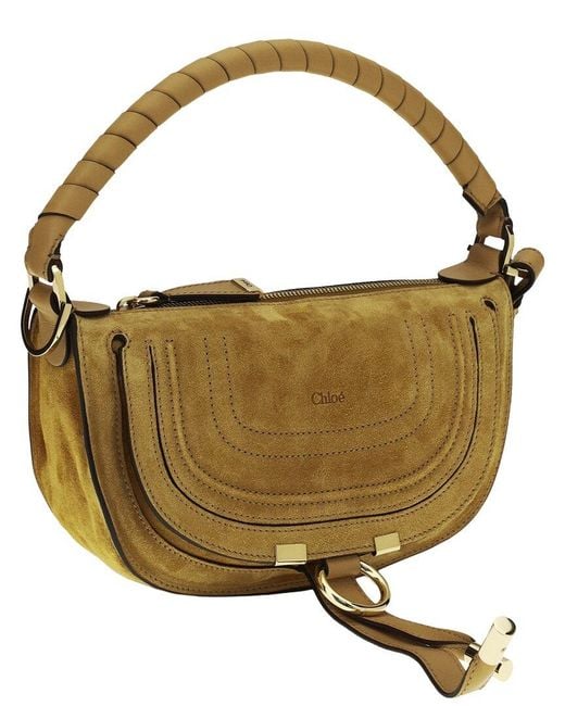 Chloé Brown Marcie Mini Leather Shoulder Bag