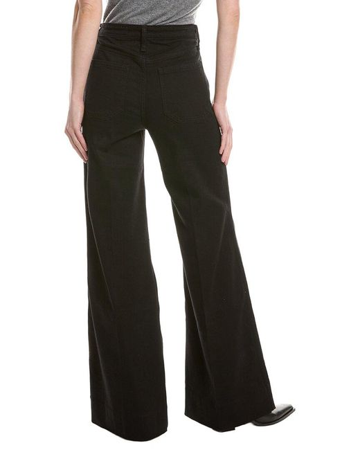 Rag & Bone Black Skylar Wide Leg Jean