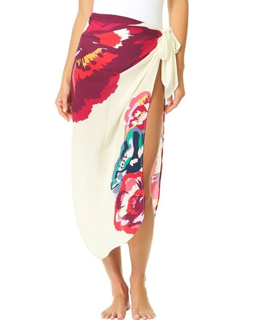 Cece Red Pareo Coverup