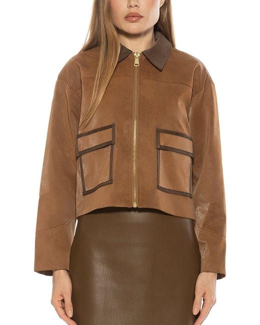 Alexia Admor Brown Sorell Jacket