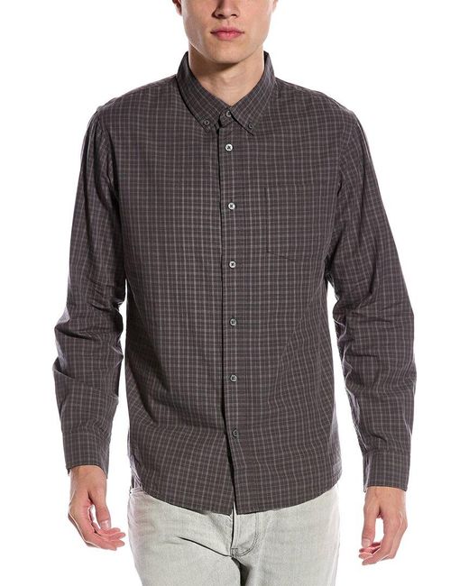 Slate & Stone Poplin Buttondown Collar Shirt in Gray for Men Lyst