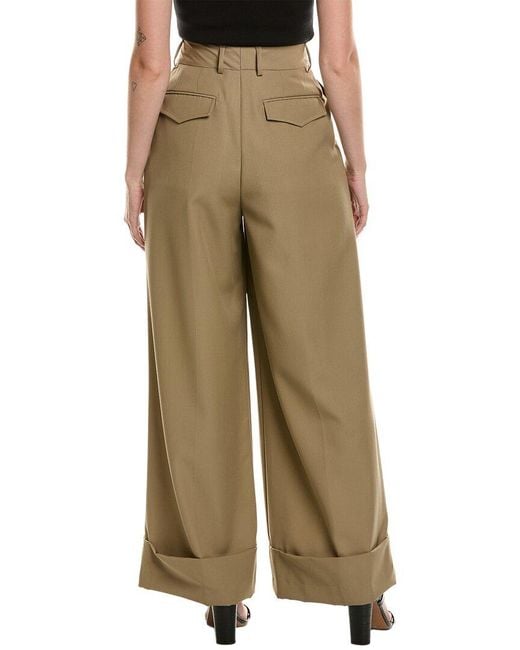 Officine Generale Natural Rosalia Wool Pant