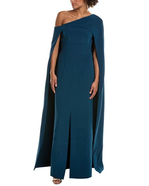 Halston Heritage Blue Elycia Gown