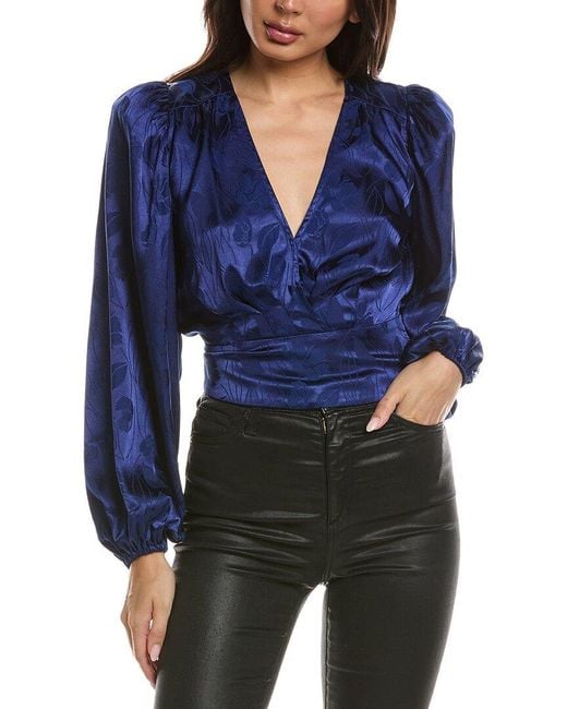 Ronny Kobo Blue Eugenia Top