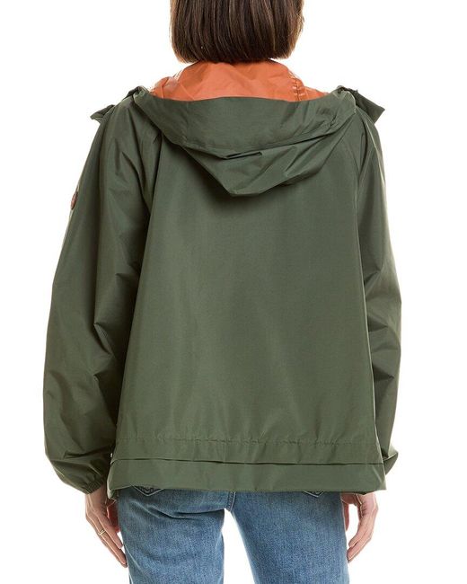 Save The Duck Green Rain Jacket