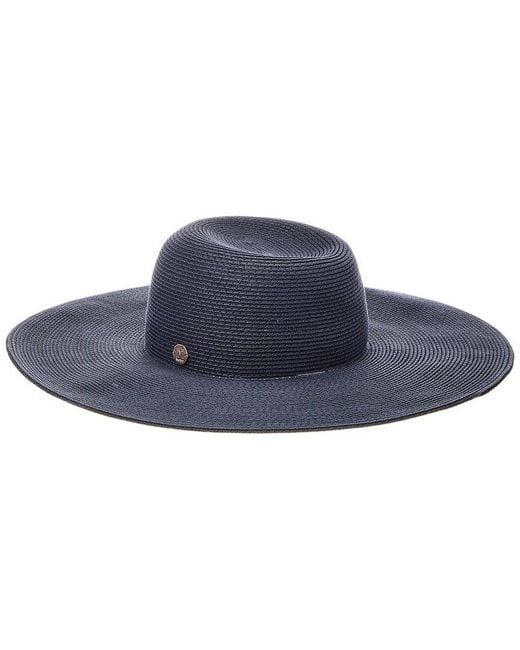 Bruno Magli Blue Packable Floppy Brim Sun Hat