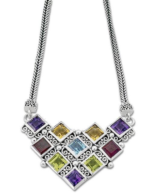 Samuel B. Blue 7.00 Ct. Tw. Gemstone Necklace