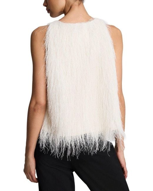 Kenneth Cole White Feather Swing Tank