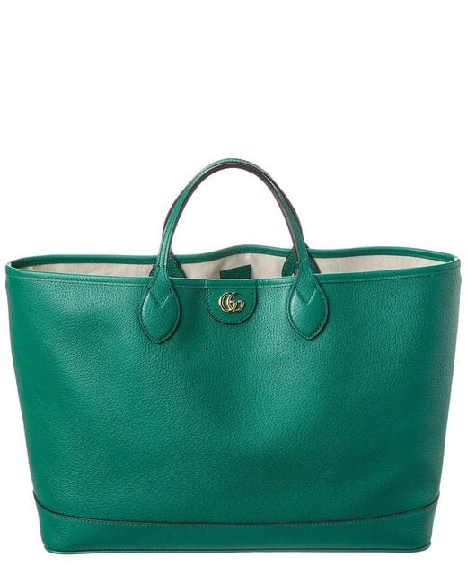 Gucci Green Ophidia Medium Leather Tote