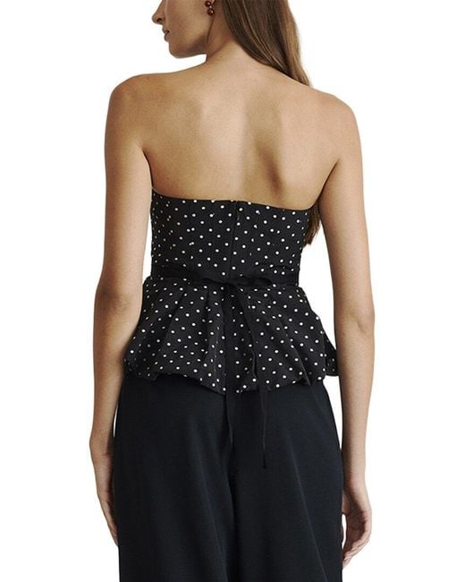 Tanya Taylor Black Farah Top