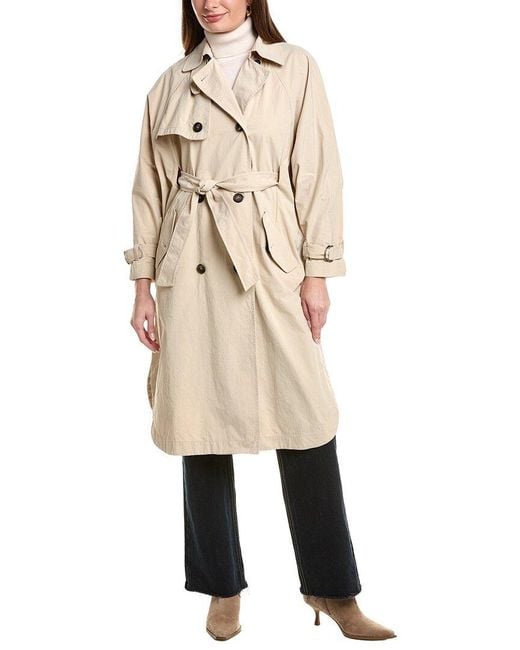 Brunello Cucinelli Natural Trench Coat