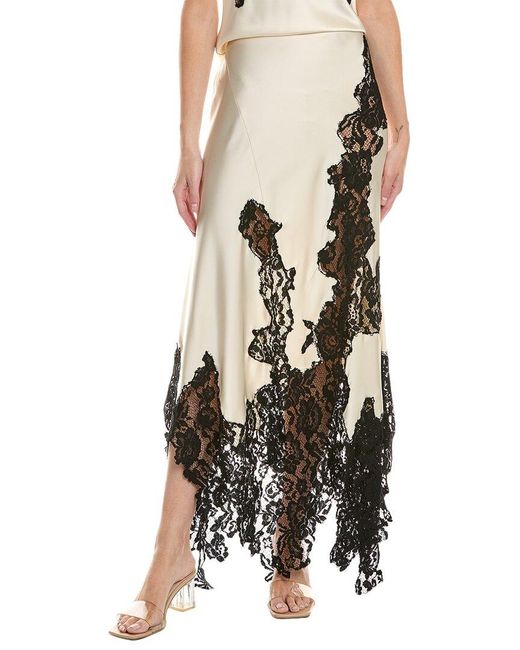 Ronny Kobo Natural Klindy Slip Skirt