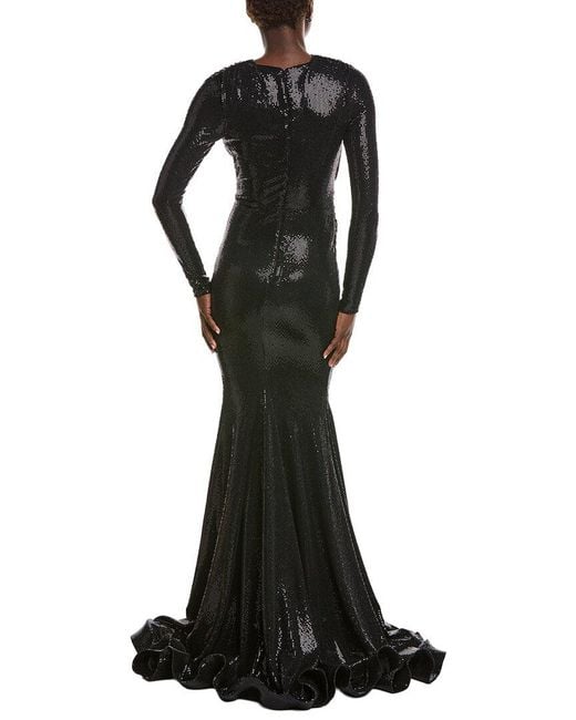 Issue New York Black Sequin Gown