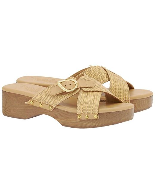 Ancient Greek Sandals Natural Marilisa Clog
