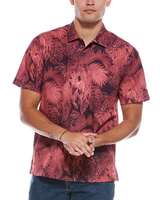 Tommy Bahama Red Luminescent Shirt for men