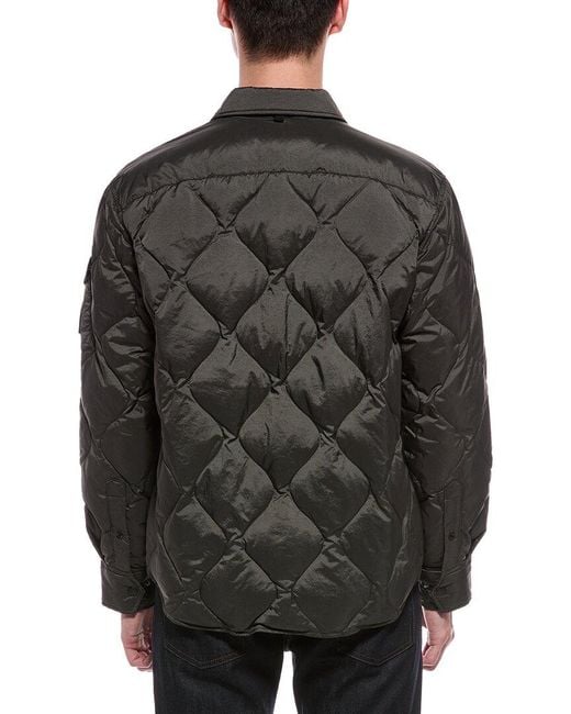 Rag & Bone Gray Padded Dane Shirt Jacket for men