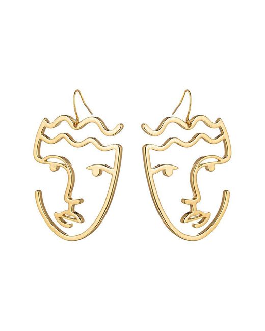 Eye Candy LA Metallic Muse Statement Earrings
