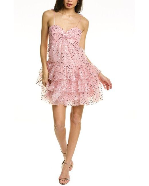 Cinq À Sept Jae Mini Dress in Pink | Lyst UK