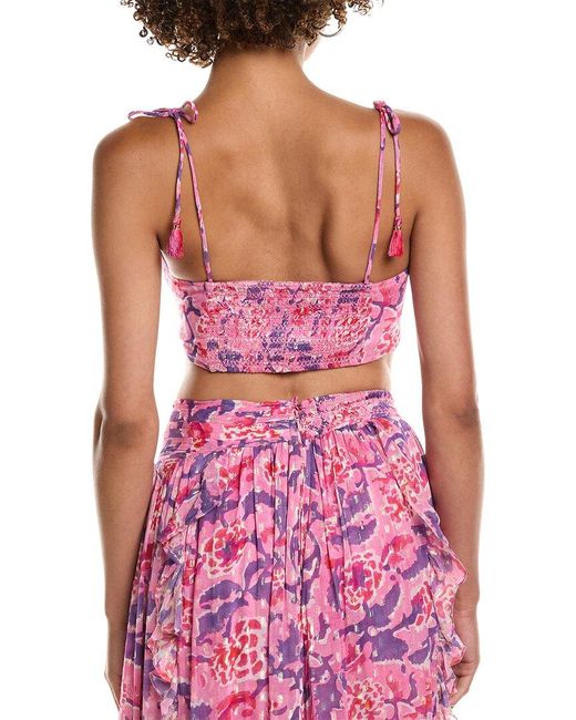 Rococo Sand Pink Bandeau Top