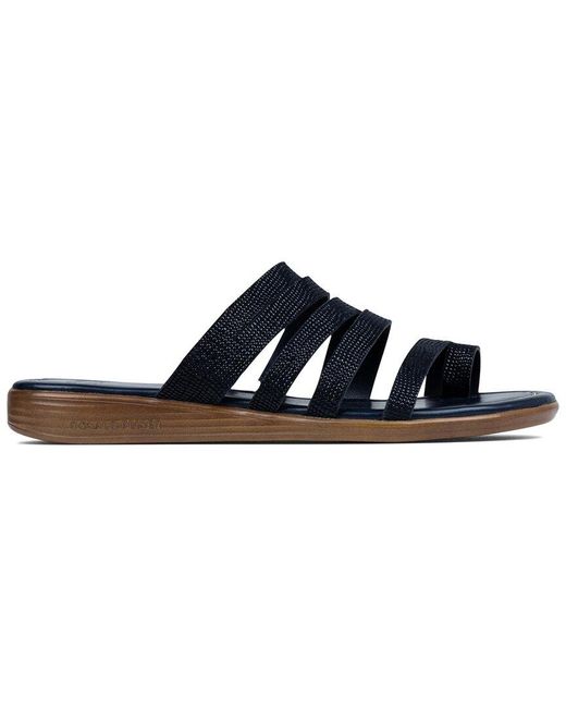 Donald J Pliner Blue Grinda Leather Sandal