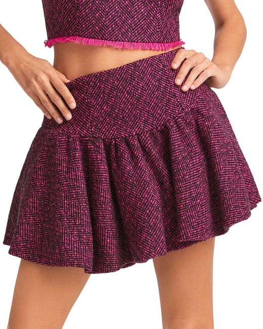 LoveShackFancy Purple Cordesia Skirt
