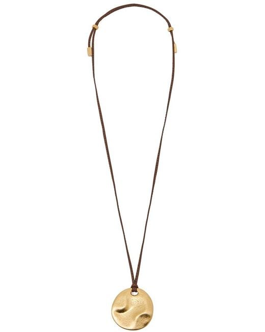 Reiss Metallic Orla Cord Pendant