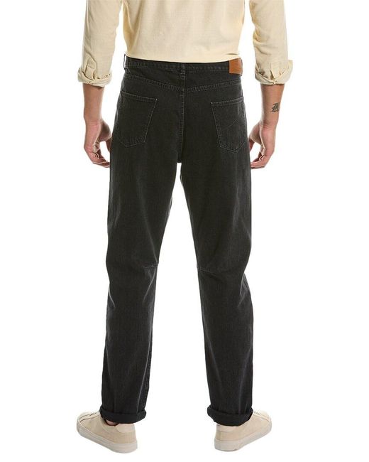 Brunello Cucinelli Black Leisure Fit Jean for men